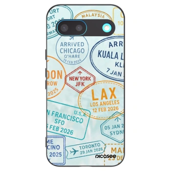 Picasee Μαύρη θήκη σιλικόνης για Google Pixel 8 - PASSPORT EDITION
