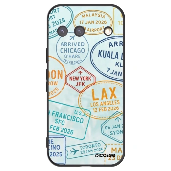 Picasee Μαύρη θήκη σιλικόνης για Google Pixel 9 - PASSPORT EDITION