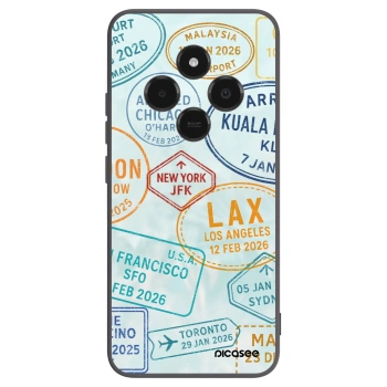 Picasee Μαύρη θήκη σιλικόνης για Xiaomi Poco C75 - PASSPORT EDITION