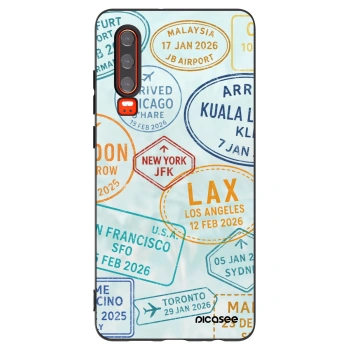 Picasee Μαύρη θήκη σιλικόνης για Huawei P30 - PASSPORT EDITION