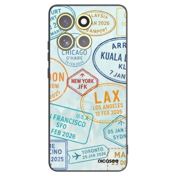 Picasee Μαύρη θήκη σιλικόνης για Motorola Moto G86 5G - PASSPORT EDITION