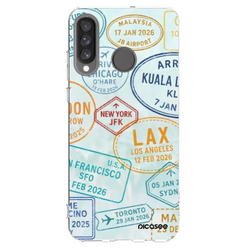 Picasee διαφανής θήκη σιλικόνης Huawei P30 Lite - PASSPORT EDITION