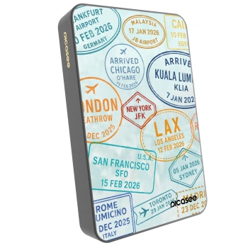 Picasee Powerbank με MagSafe 10 000 mAh Γκρί - PASSPORT EDITION