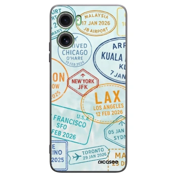 Picasee Μαύρη θήκη σιλικόνης για Motorola Moto G06 - PASSPORT EDITION
