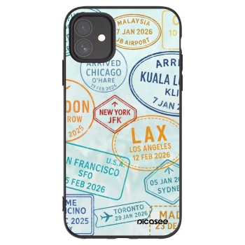 Picasee Μαύρη θήκη σιλικόνης για Apple iPhone 11 - PASSPORT EDITION