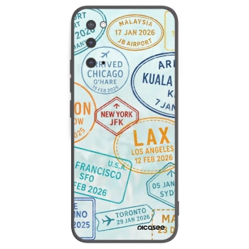 Picasee Μαύρη θήκη σιλικόνης για Samsung Galaxy S20 G980F - PASSPORT EDITION