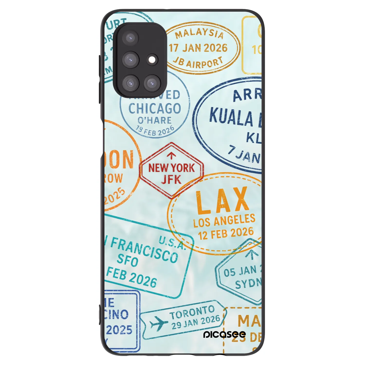Picasee Μαύρη θήκη σιλικόνης για Samsung Galaxy M31s - PASSPORT EDITION