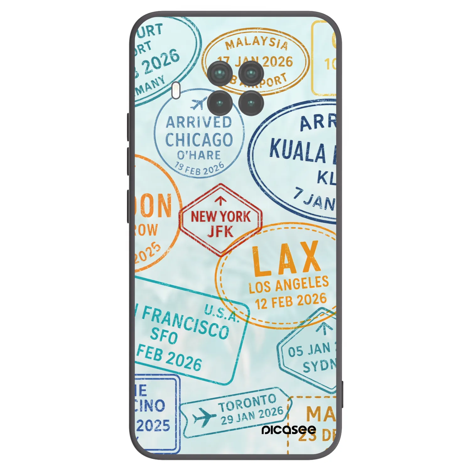 Picasee Μαύρη θήκη σιλικόνης για Xiaomi Mi 10T Lite - PASSPORT EDITION