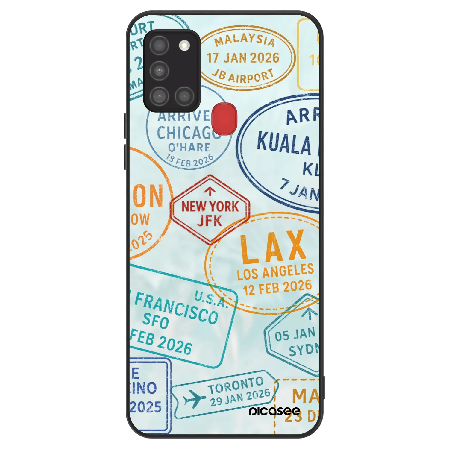 Picasee ULTIMATE CASE για Samsung Galaxy A21s - PASSPORT EDITION