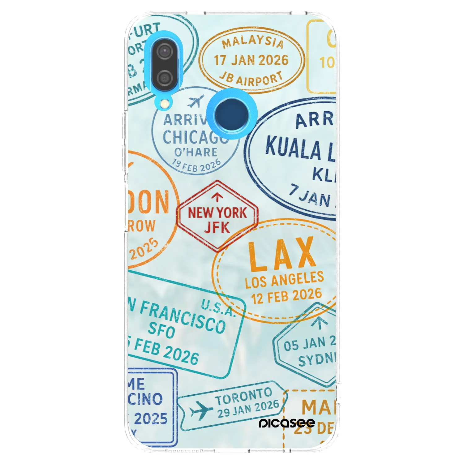 Picasee διαφανής θήκη σιλικόνης Huawei P20 Lite - PASSPORT EDITION