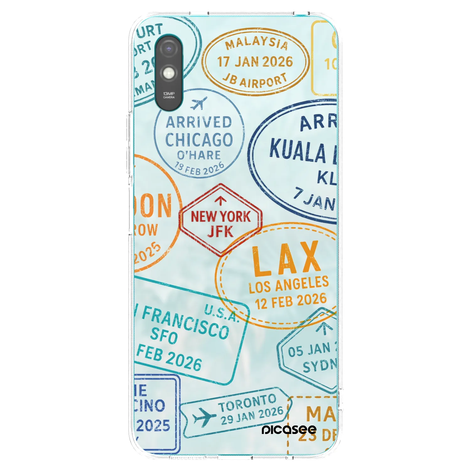 Picasee διαφανής θήκη σιλικόνης Xiaomi Redmi 9AT - PASSPORT EDITION