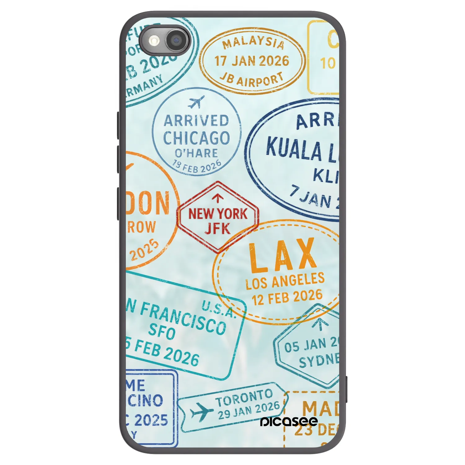 Picasee Μαύρη θήκη σιλικόνης για Xiaomi Redmi Note 11S 5G - PASSPORT EDITION