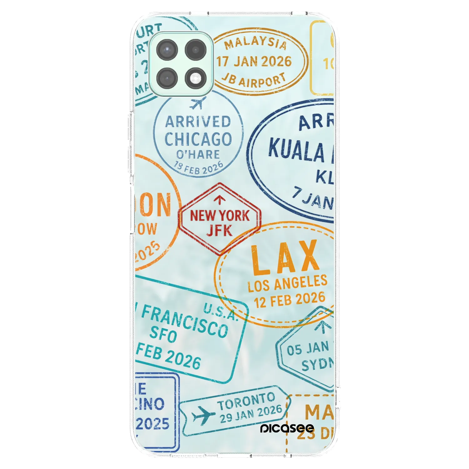 Picasee διαφανής θήκη σιλικόνης Samsung Galaxy A22 A226B 5G - PASSPORT EDITION