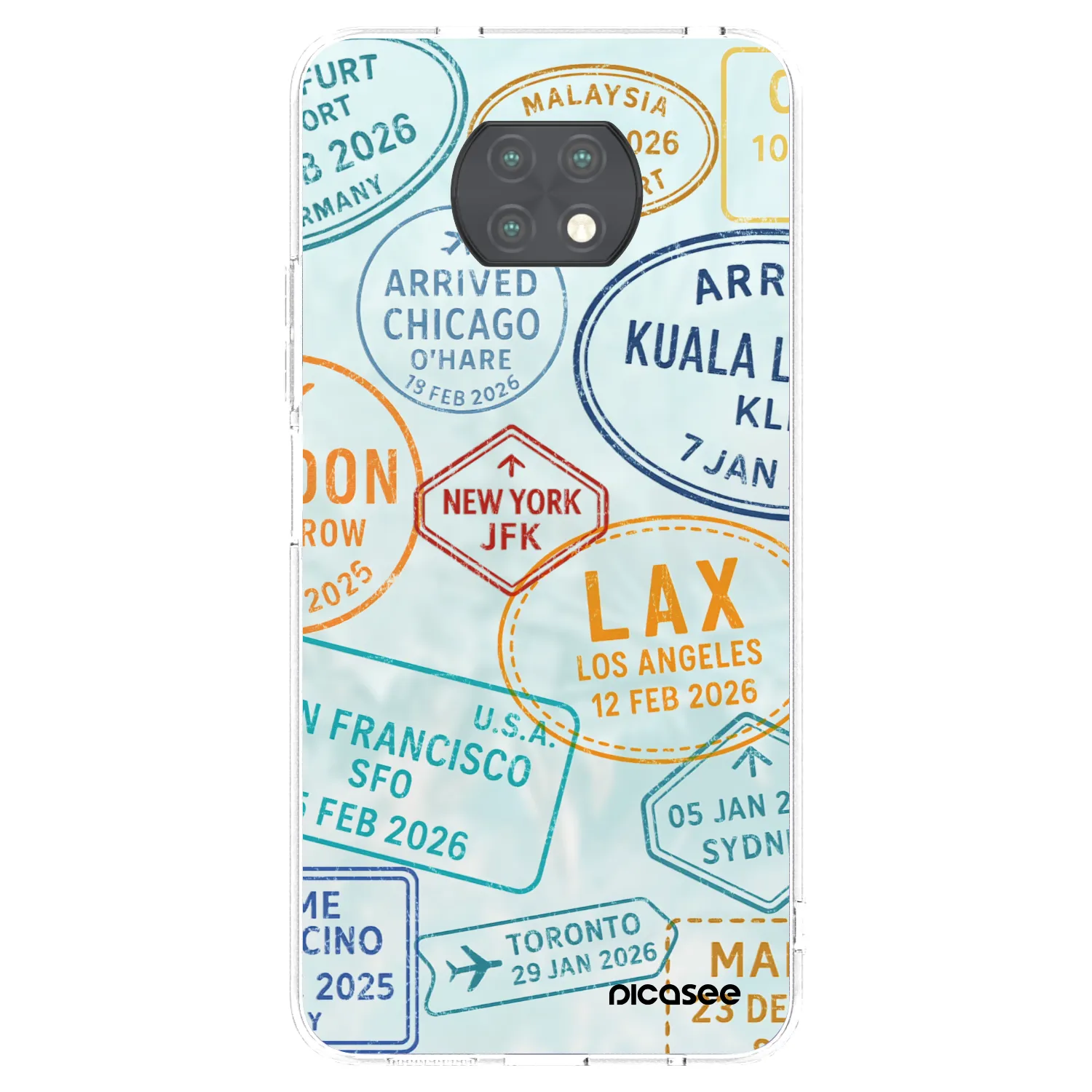 Picasee διαφανής θήκη σιλικόνης Xiaomi Redmi Note 9T - PASSPORT EDITION