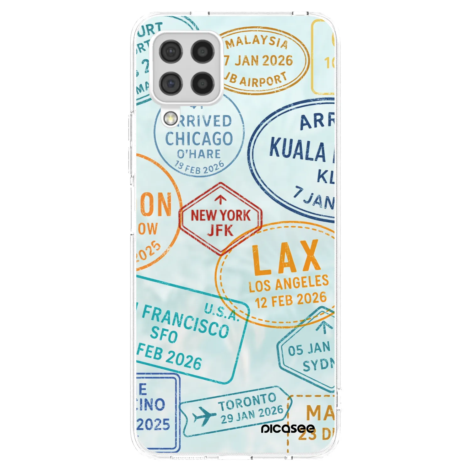 Picasee διαφανής θήκη σιλικόνης Samsung Galaxy A22 A225F 4G - PASSPORT EDITION