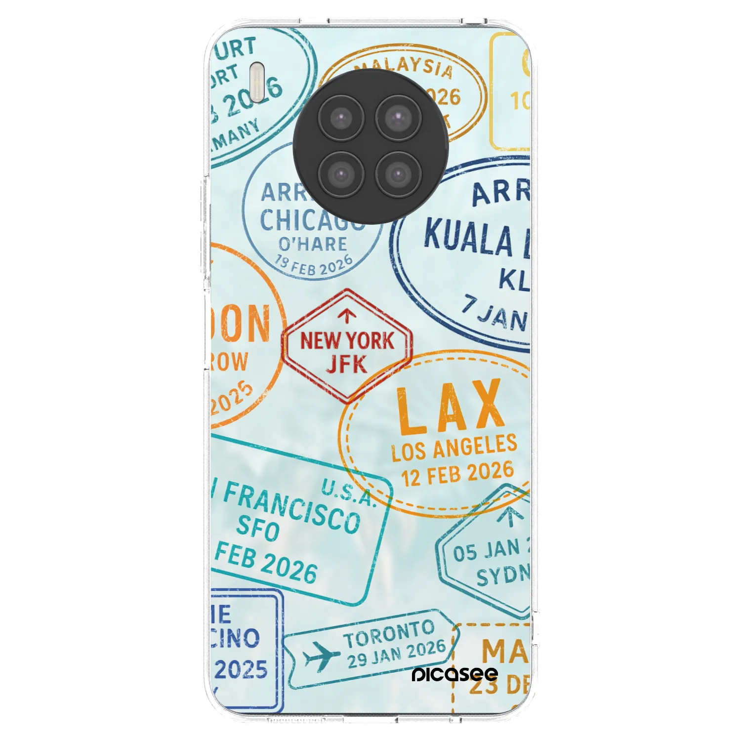 Picasee διαφανής θήκη σιλικόνης Huawei Nova 8i - PASSPORT EDITION