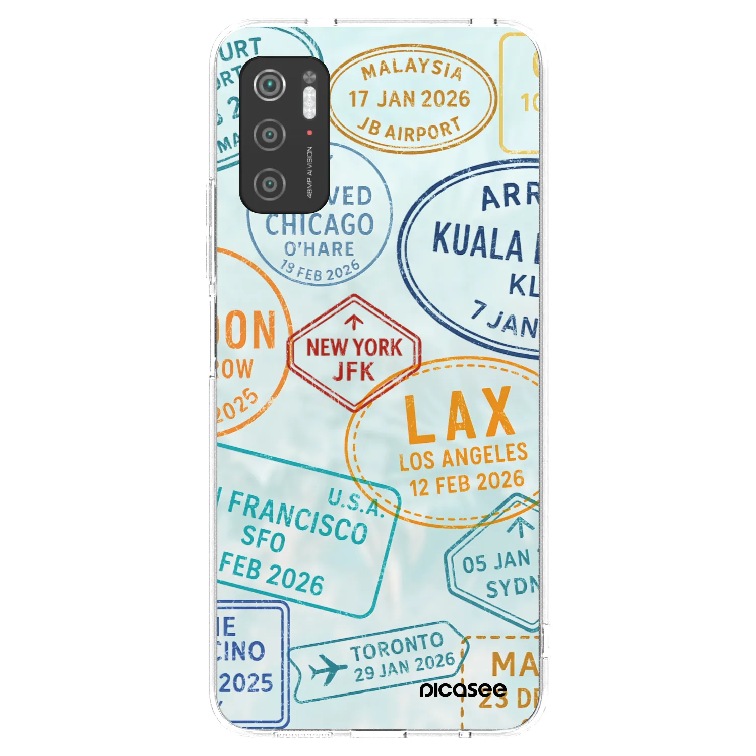 Picasee διαφανής θήκη σιλικόνης Xiaomi Poco M3 Pro 5G - PASSPORT EDITION