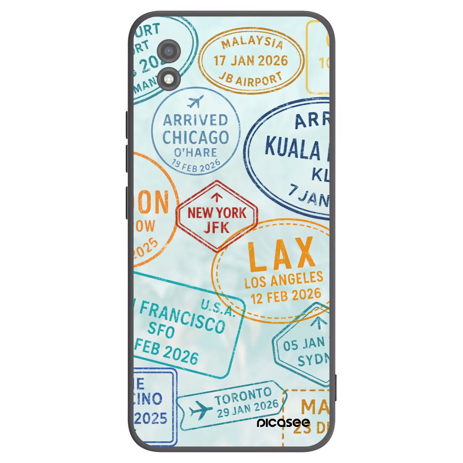 Picasee Μαύρη θήκη σιλικόνης για Realme C11 (2021) - PASSPORT EDITION
