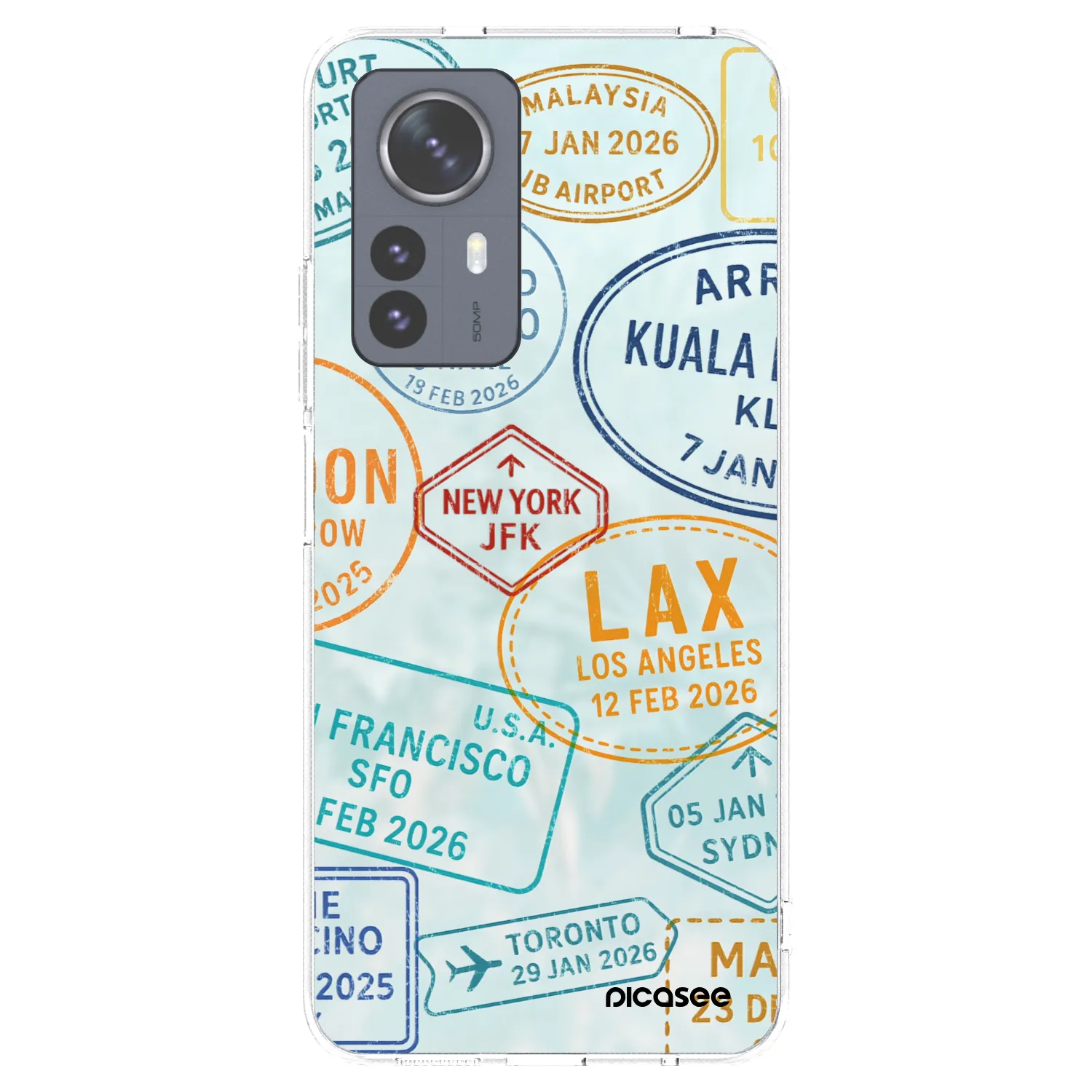 Picasee διαφανής θήκη σιλικόνης Xiaomi 12 Pro - PASSPORT EDITION