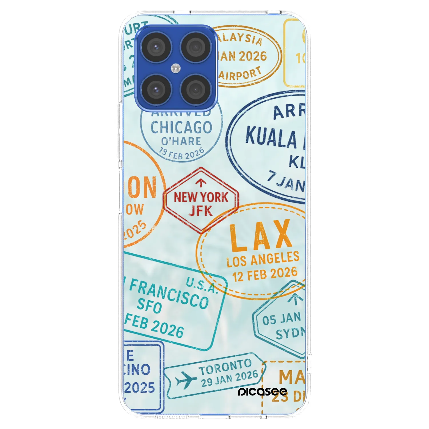 Picasee διαφανής θήκη σιλικόνης Honor X8 4G - PASSPORT EDITION