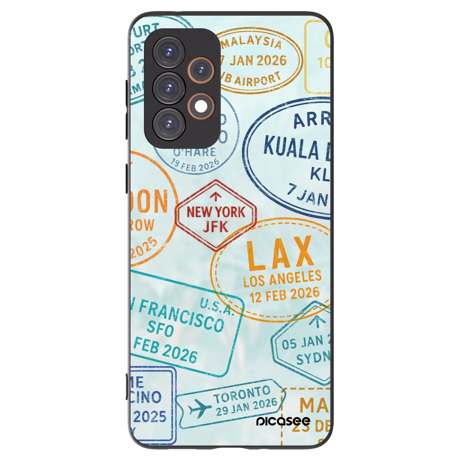 Picasee Μαύρη θήκη σιλικόνης για Samsung Galaxy A33 5G A336 - PASSPORT EDITION