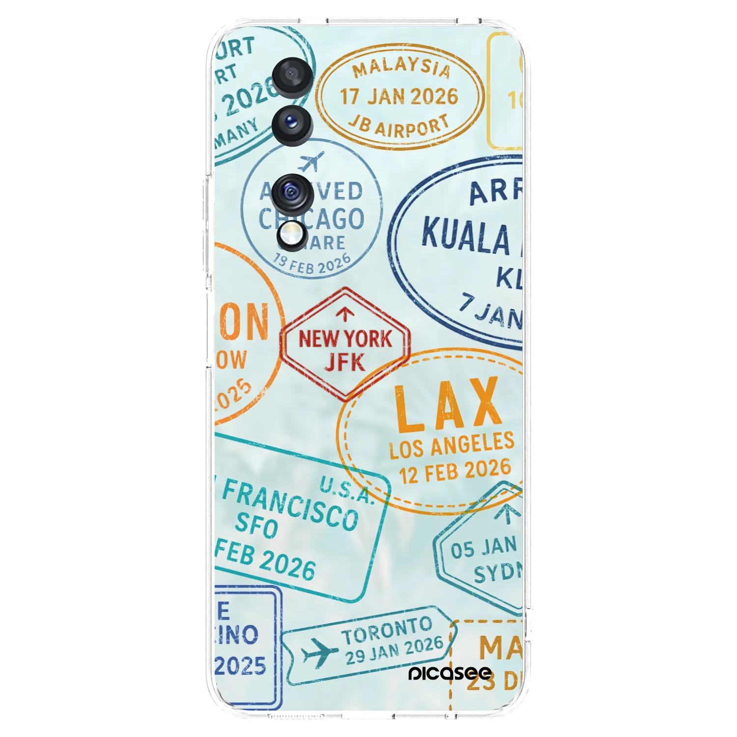 Picasee διαφανής θήκη σιλικόνης Honor 70 - PASSPORT EDITION
