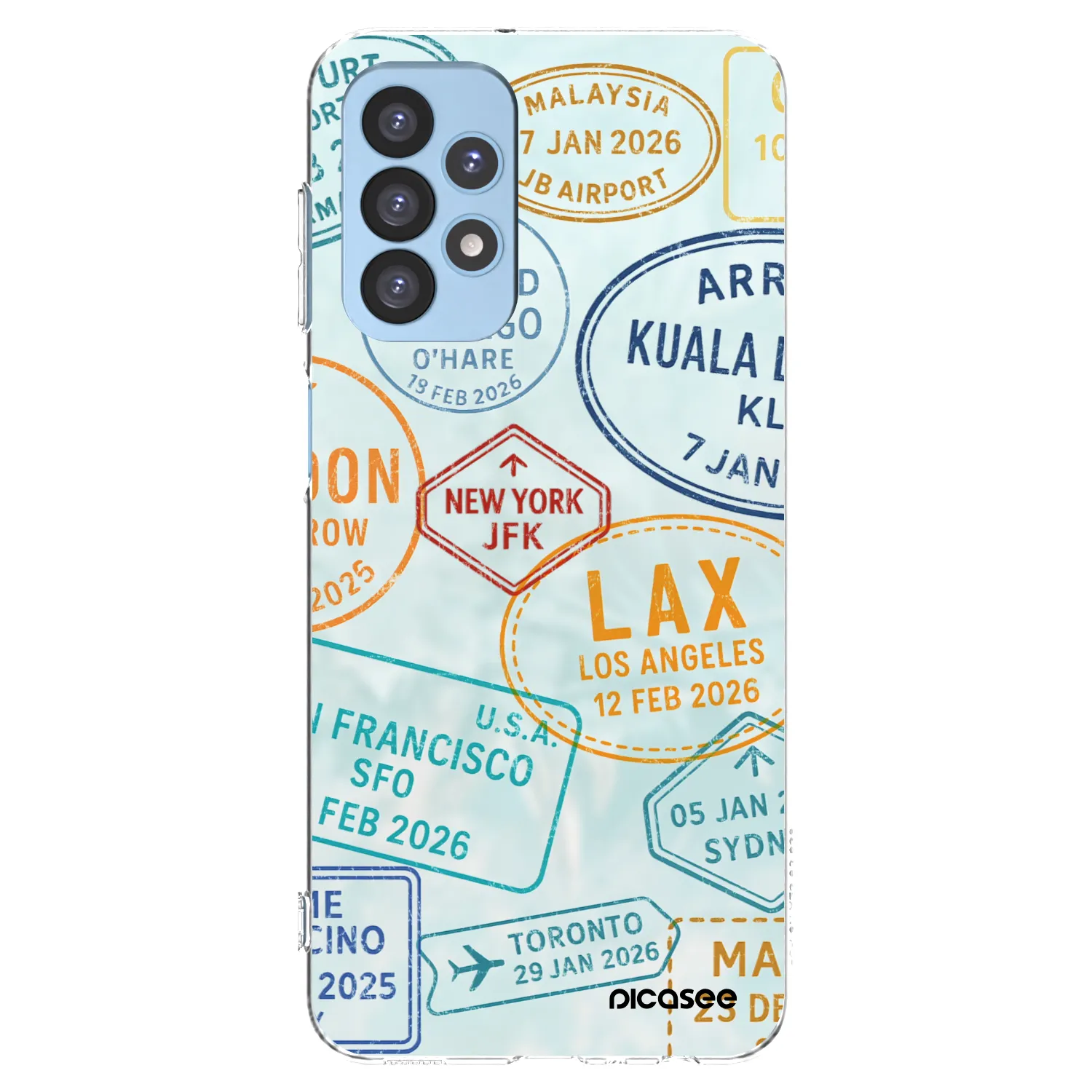 Picasee διαφανής θήκη σιλικόνης Samsung Galaxy A23 A235F 4G - PASSPORT EDITION