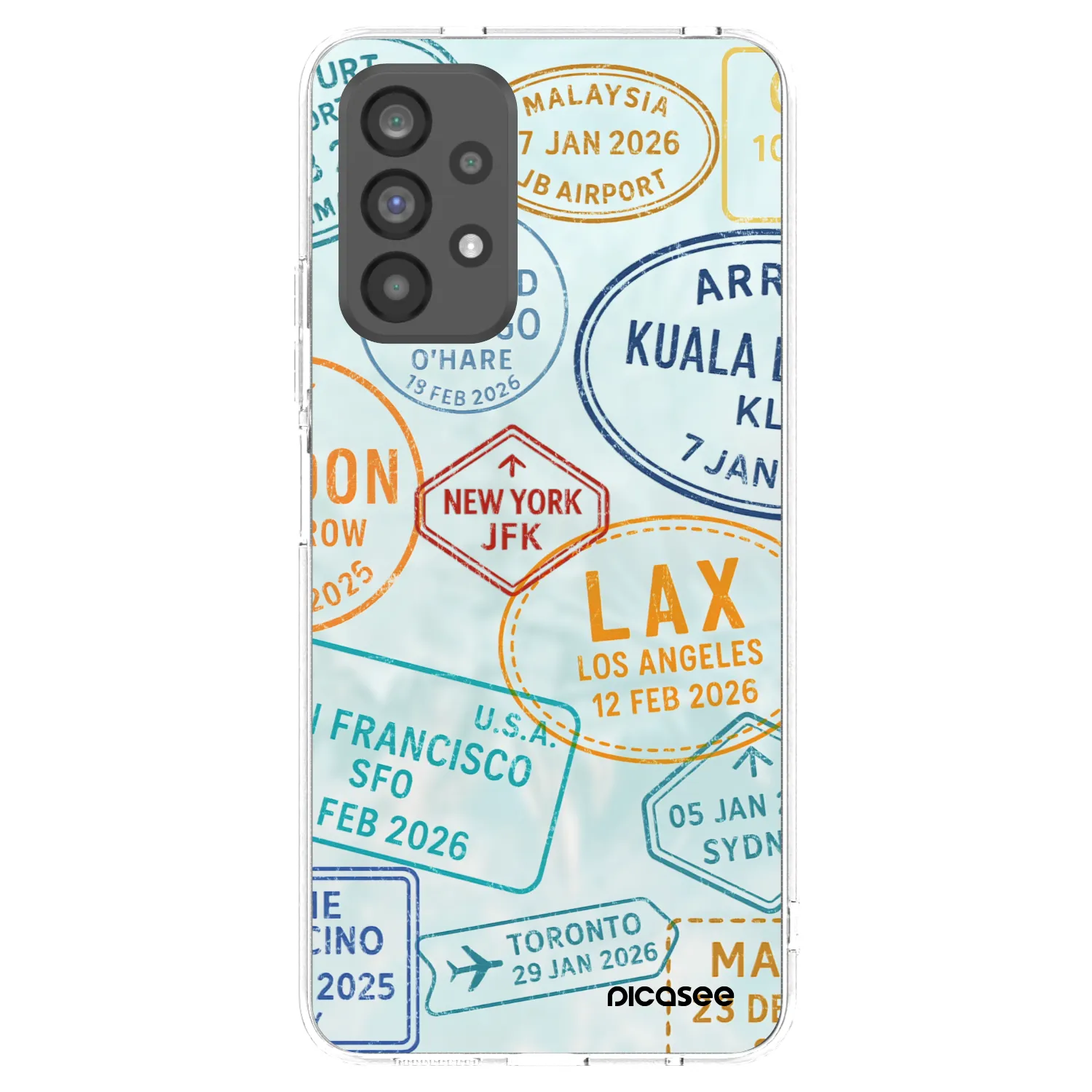 Picasee διαφανής θήκη σιλικόνης Samsung Galaxy A73 5G - PASSPORT EDITION