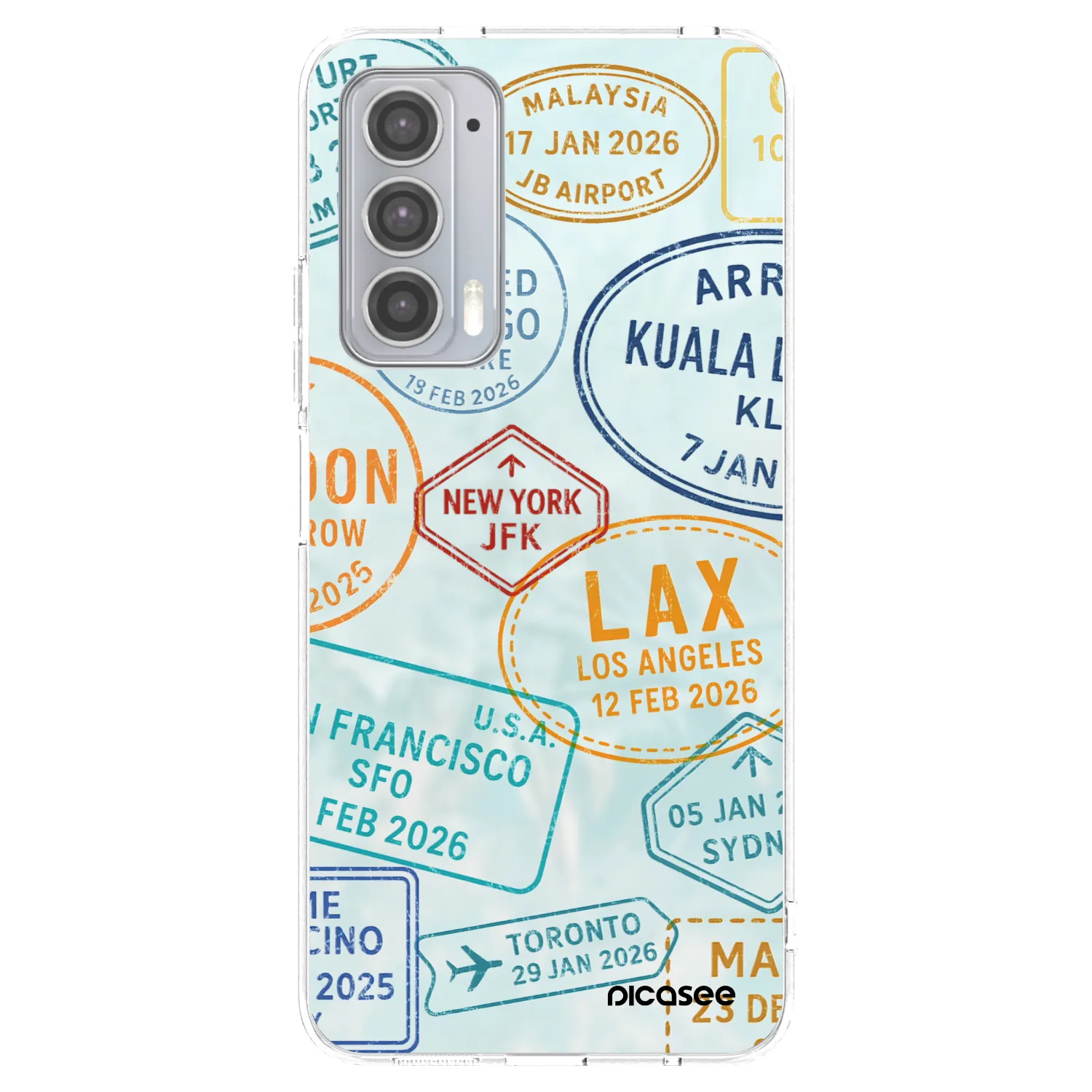 Picasee διαφανής θήκη σιλικόνης Motorola Edge 20 - PASSPORT EDITION