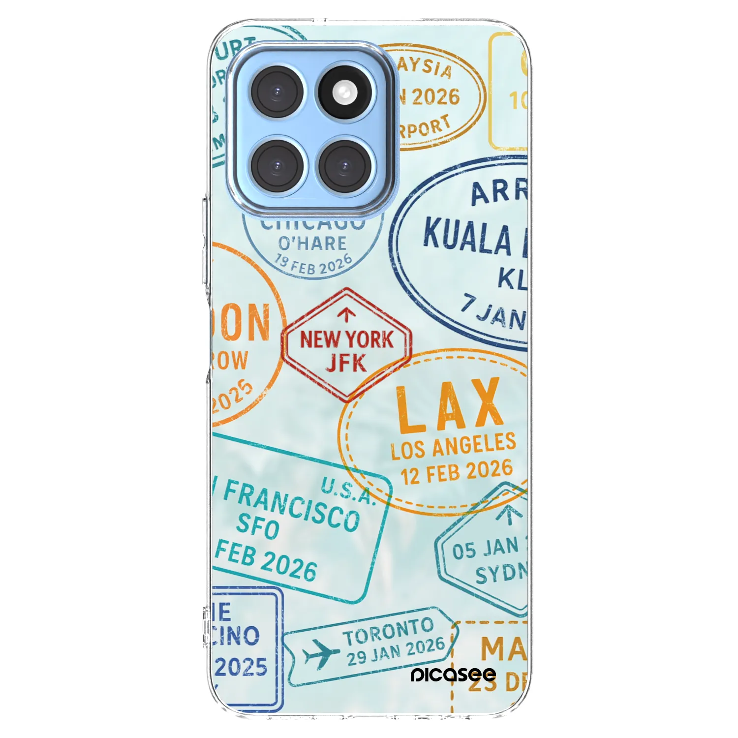 Picasee διαφανής θήκη σιλικόνης Honor X8 5G - PASSPORT EDITION