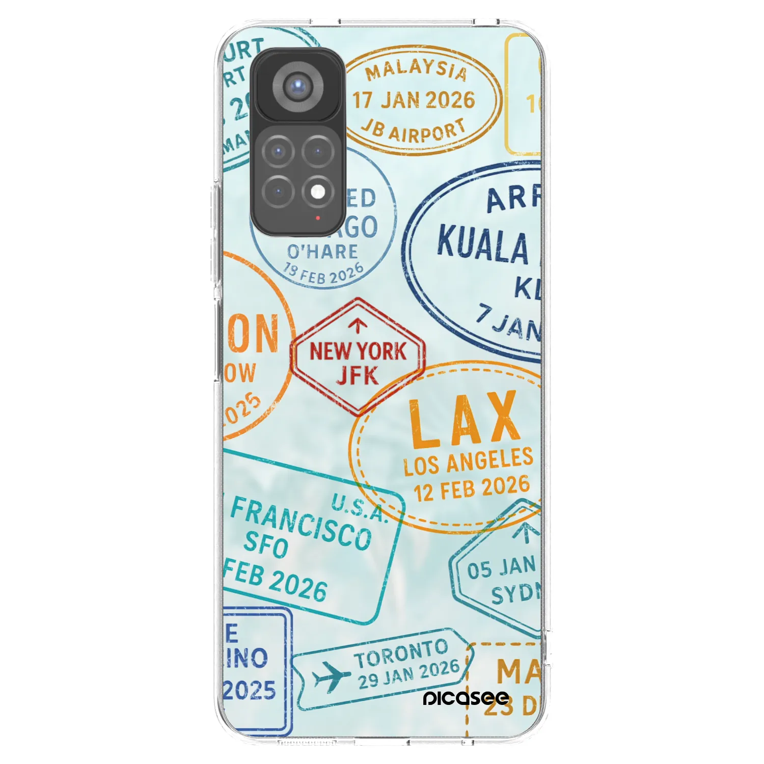 Picasee διαφανής θήκη σιλικόνης Xiaomi Redmi Note 11S 5G - PASSPORT EDITION