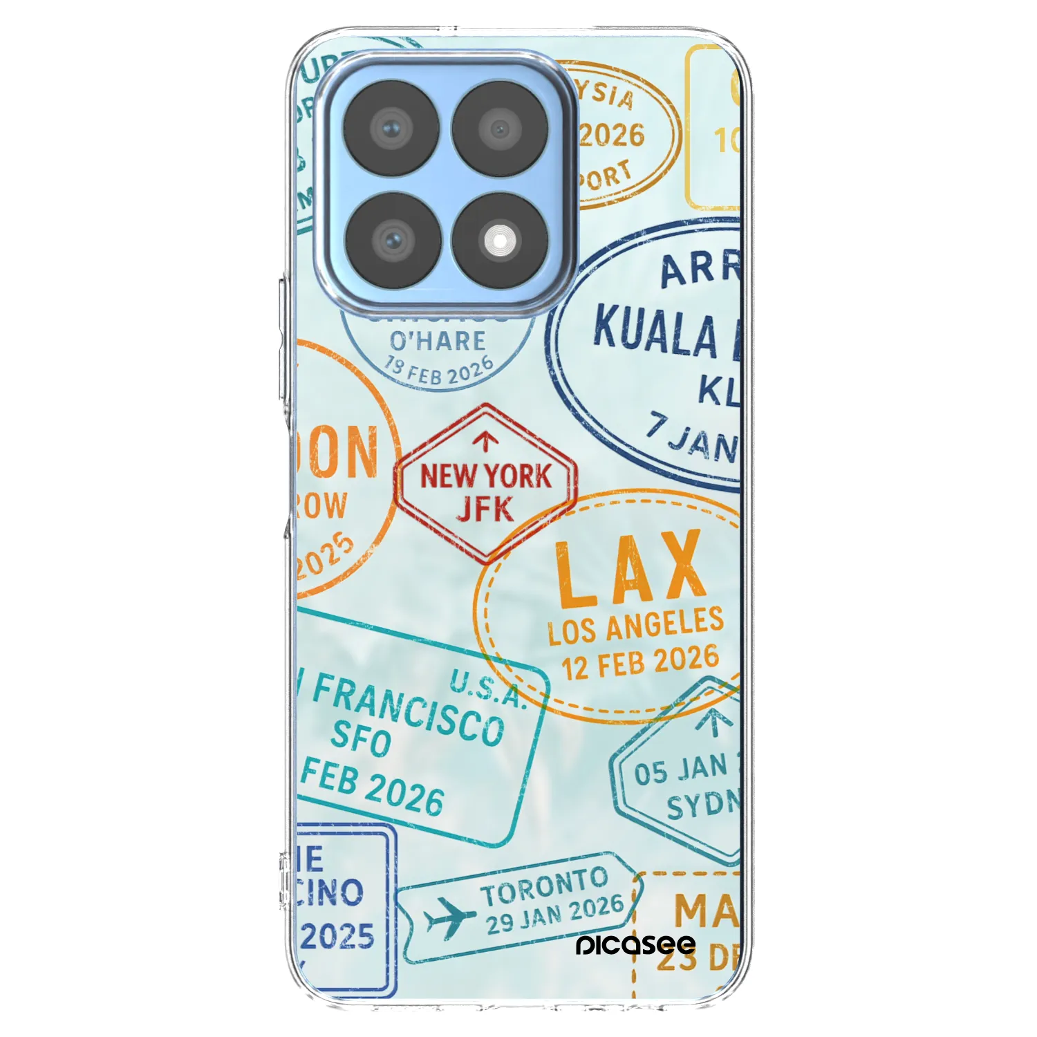 Picasee διαφανής θήκη σιλικόνης Honor X8a - PASSPORT EDITION