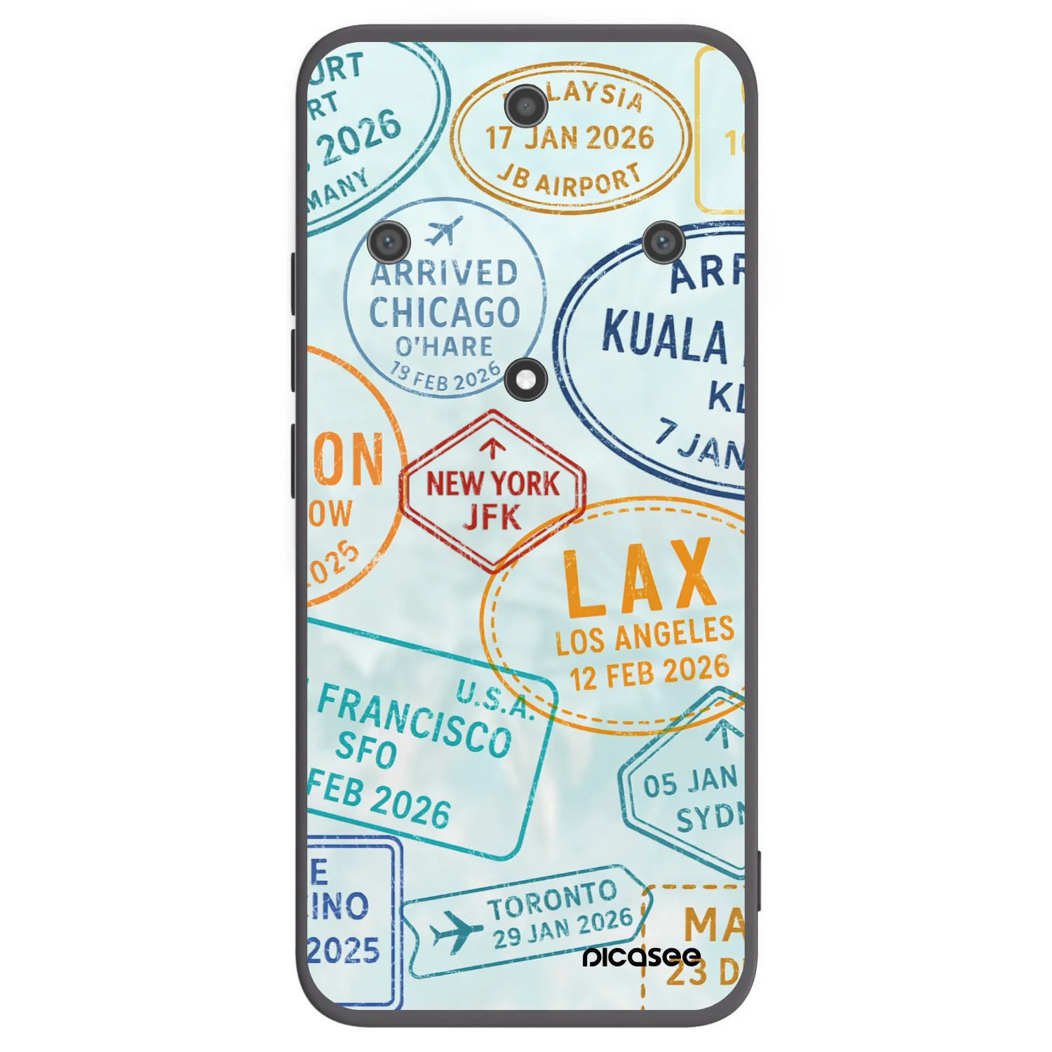 Picasee Μαύρη θήκη σιλικόνης για Honor Magic5 Lite 5G - PASSPORT EDITION