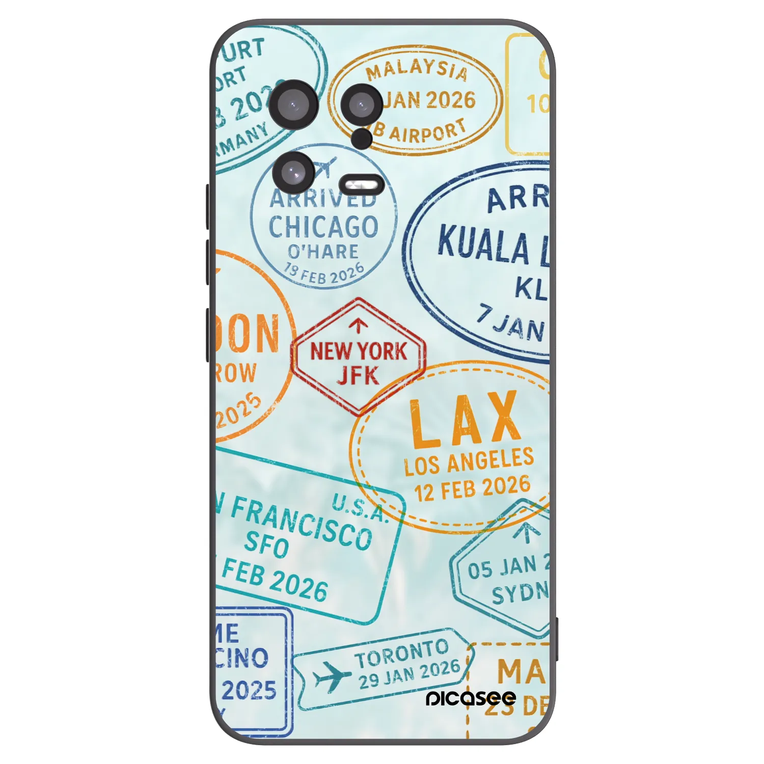 Picasee Μαύρη θήκη σιλικόνης για Xiaomi 13 - PASSPORT EDITION