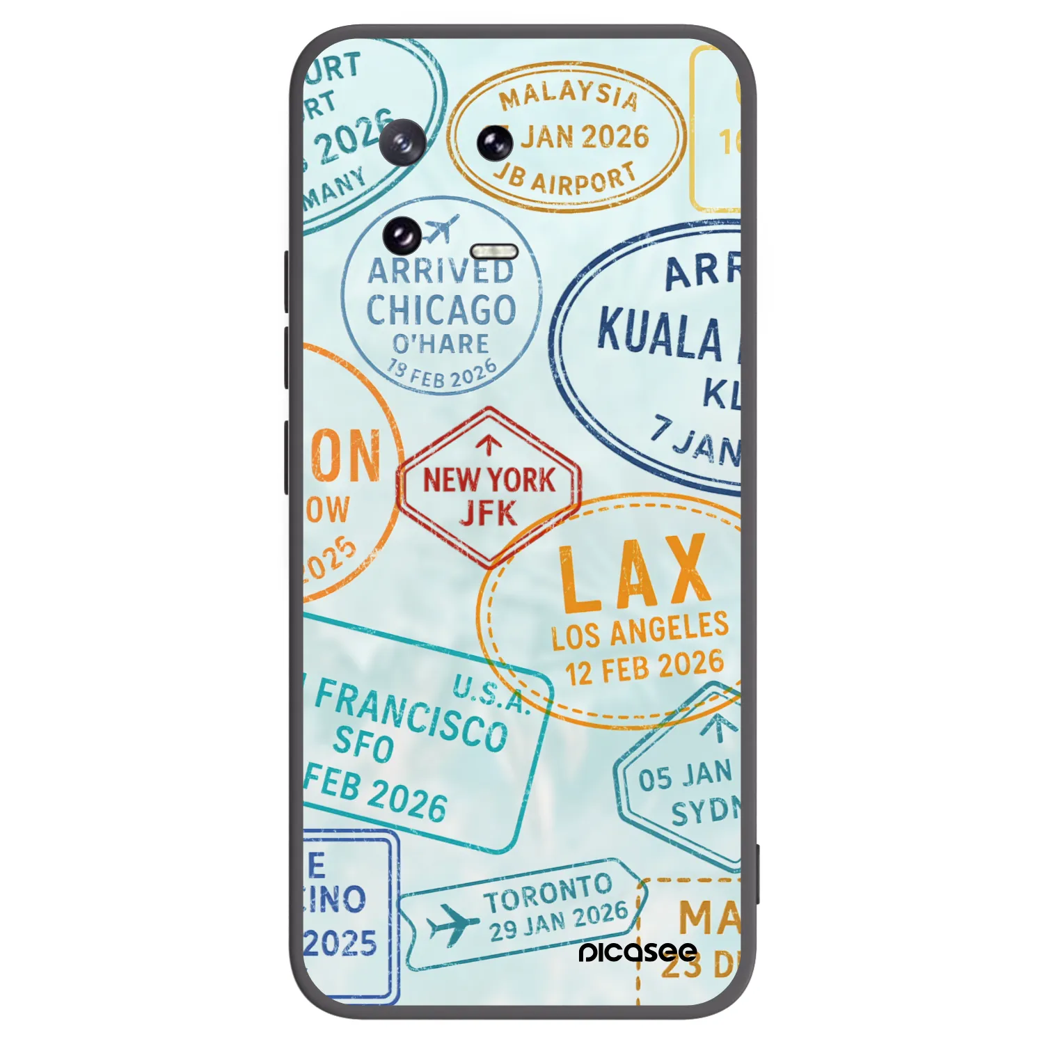 Picasee Μαύρη θήκη σιλικόνης για Xiaomi 13 Pro - PASSPORT EDITION