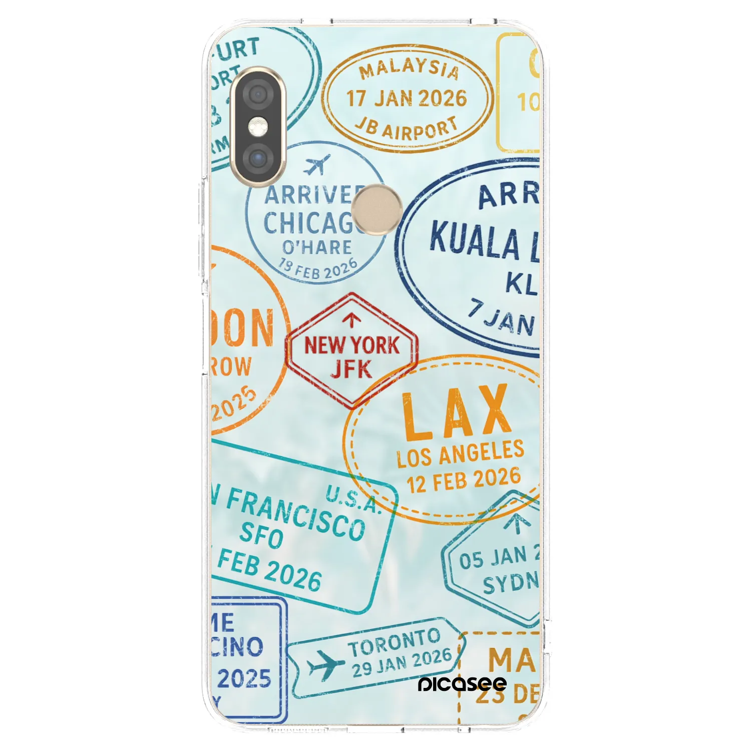 Picasee διαφανής θήκη σιλικόνης Xiaomi Redmi Note 5 Global - PASSPORT EDITION