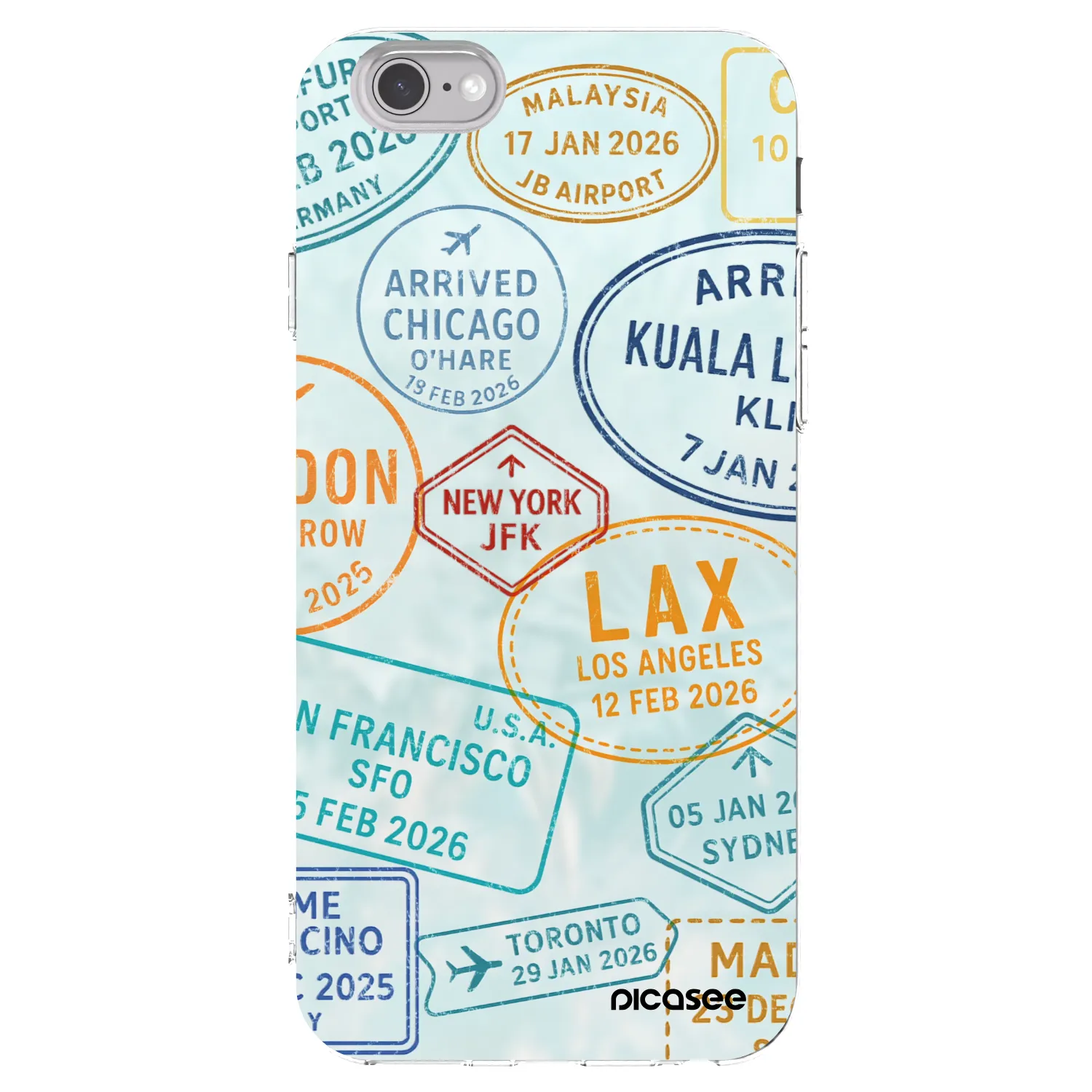 Picasee διαφανής θήκη σιλικόνης Apple iPhone 6/6S - PASSPORT EDITION