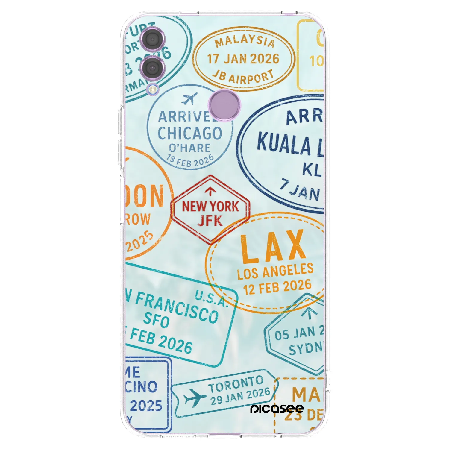 Picasee διαφανής θήκη σιλικόνης Honor 8X - PASSPORT EDITION