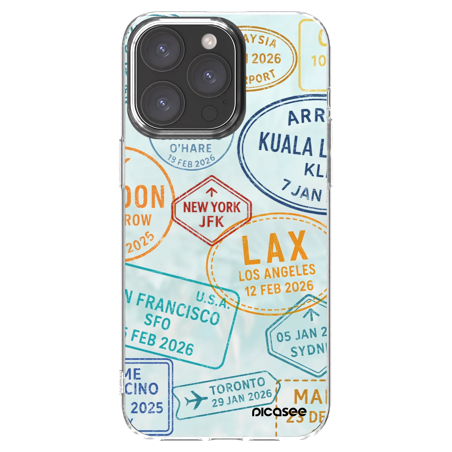 Picasee διαφανής θήκη σιλικόνης Apple iPhone 15 Pro Max - PASSPORT EDITION