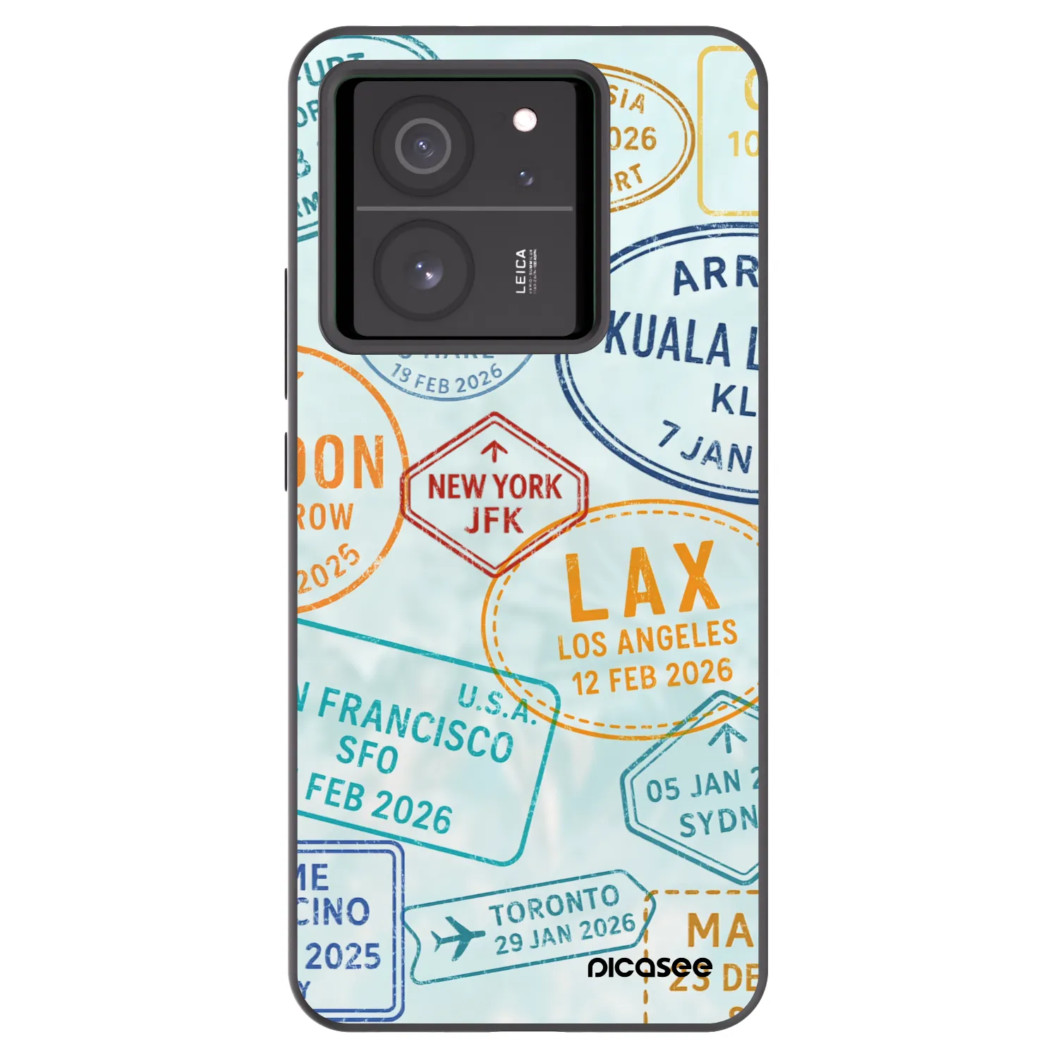 Picasee Μαύρη θήκη σιλικόνης για Xiaomi 13T - PASSPORT EDITION