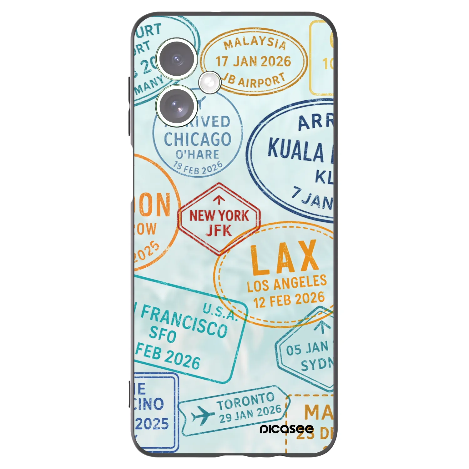 Picasee Μαύρη θήκη σιλικόνης για Motorola Moto G54 5G - PASSPORT EDITION