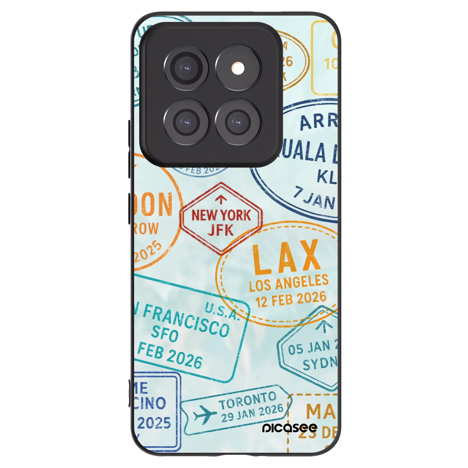 Picasee Μαύρη θήκη σιλικόνης για Xiaomi 14 Pro - PASSPORT EDITION
