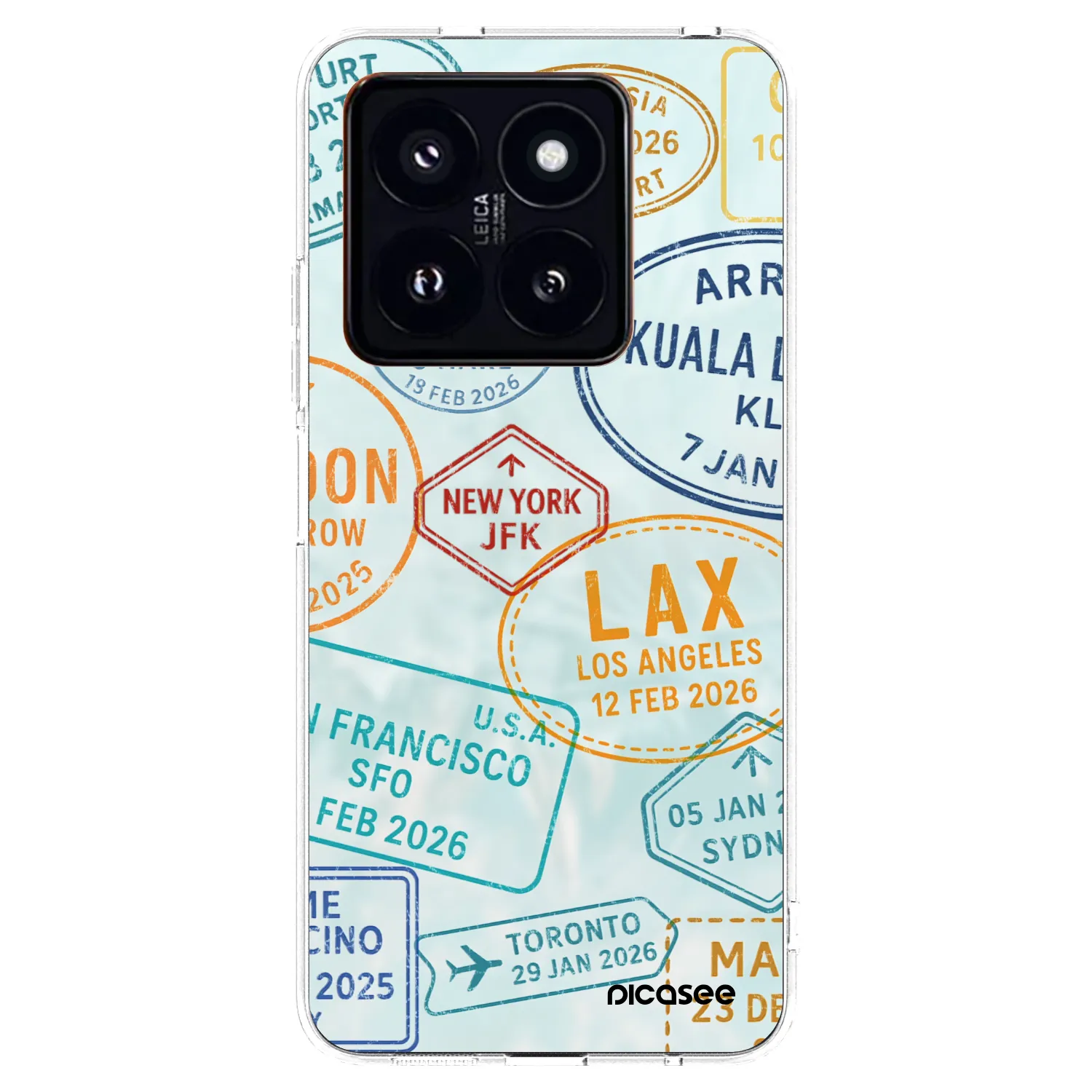 Picasee διαφανής θήκη σιλικόνης Xiaomi 14 Pro - PASSPORT EDITION