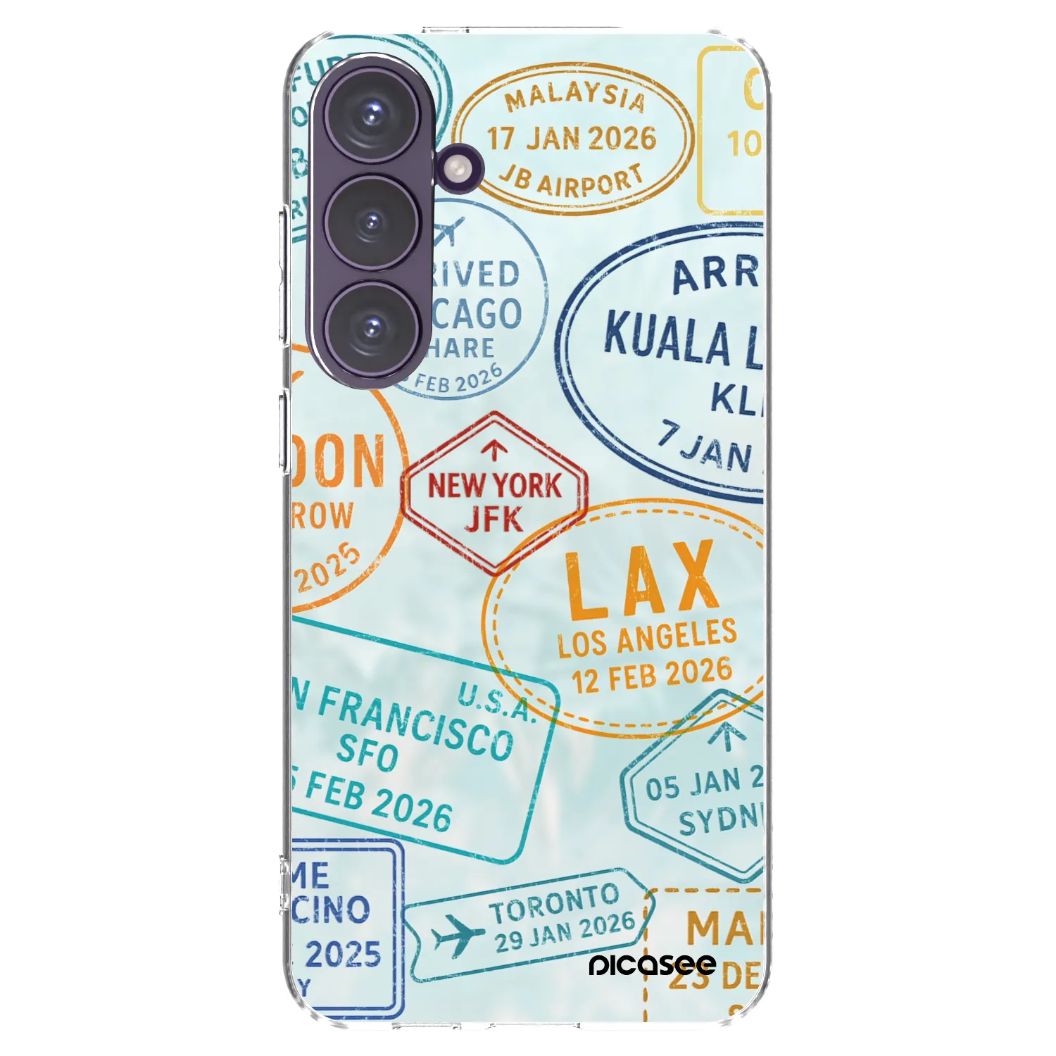 Picasee διαφανής θήκη σιλικόνης Samsung Galaxy S24+ S926B 5G - PASSPORT EDITION