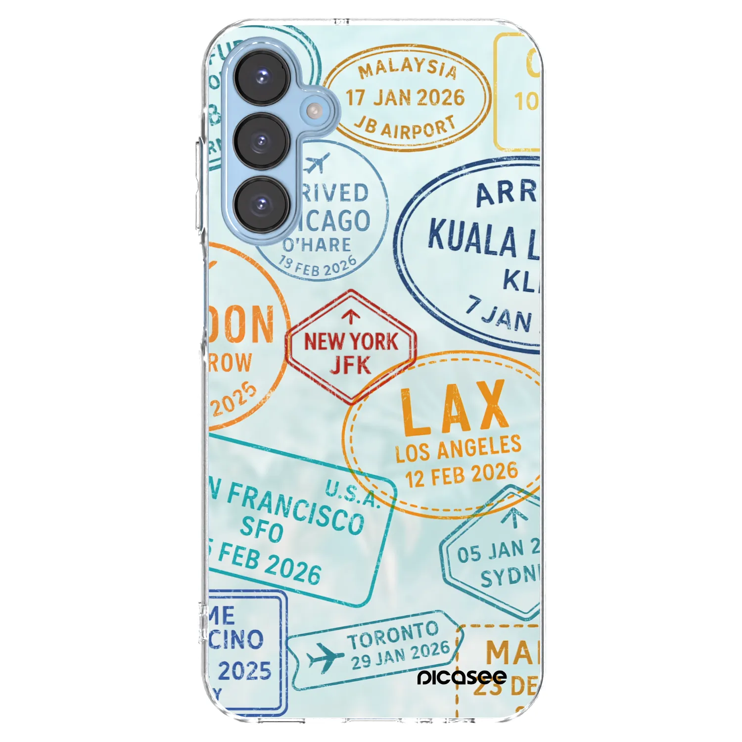 Picasee διαφανής θήκη σιλικόνης Samsung Galaxy A15 A156B 5G - PASSPORT EDITION
