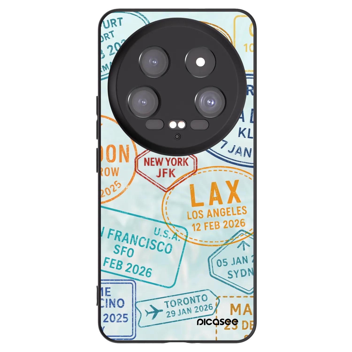 Picasee Μαύρη θήκη σιλικόνης για Xiaomi 14 Ultra - PASSPORT EDITION