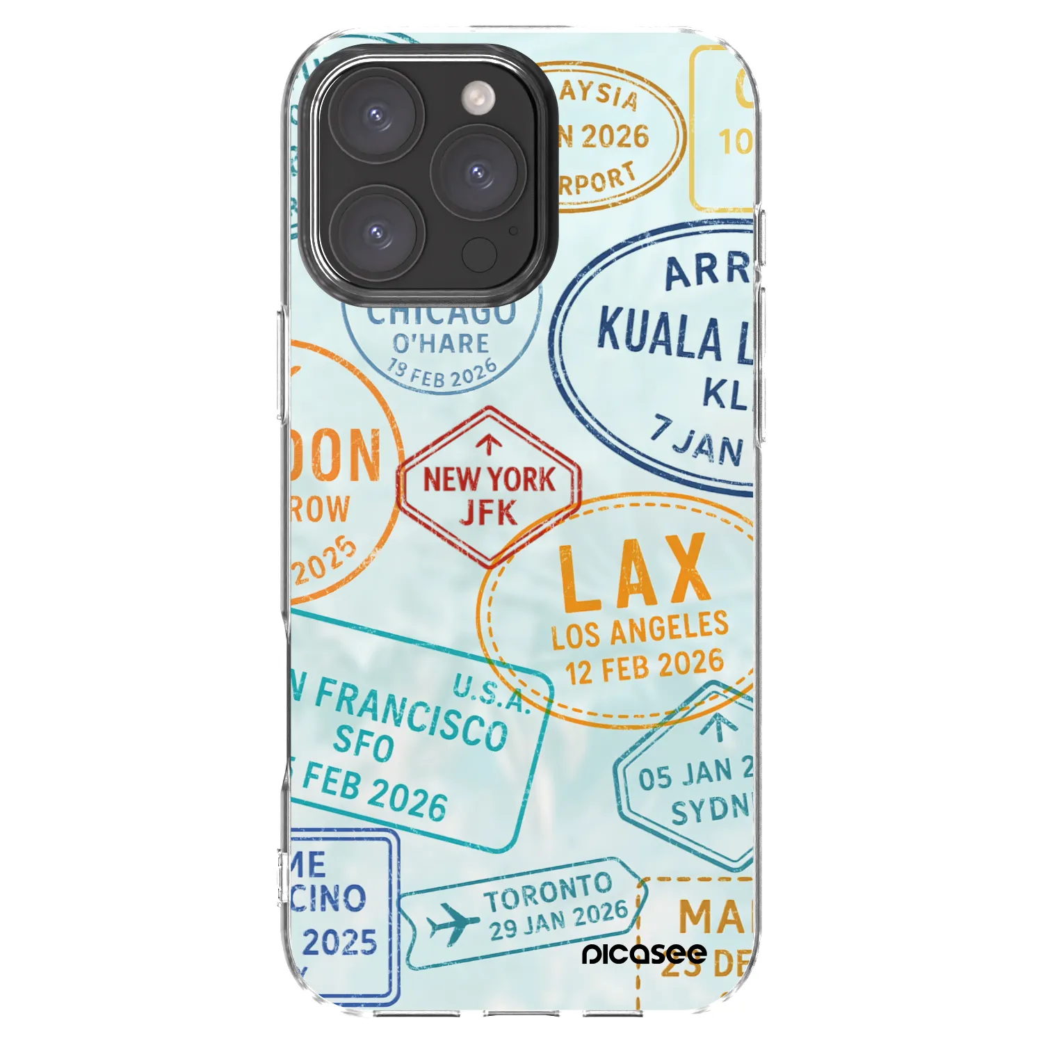 Picasee διαφανής θήκη σιλικόνης Apple iPhone 16 Pro Max - PASSPORT EDITION