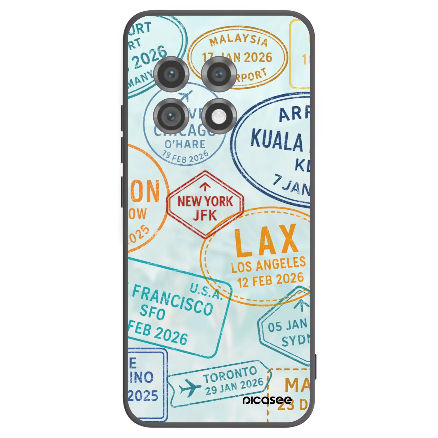 Picasee Μαύρη θήκη σιλικόνης για OnePlus 11 5G - PASSPORT EDITION