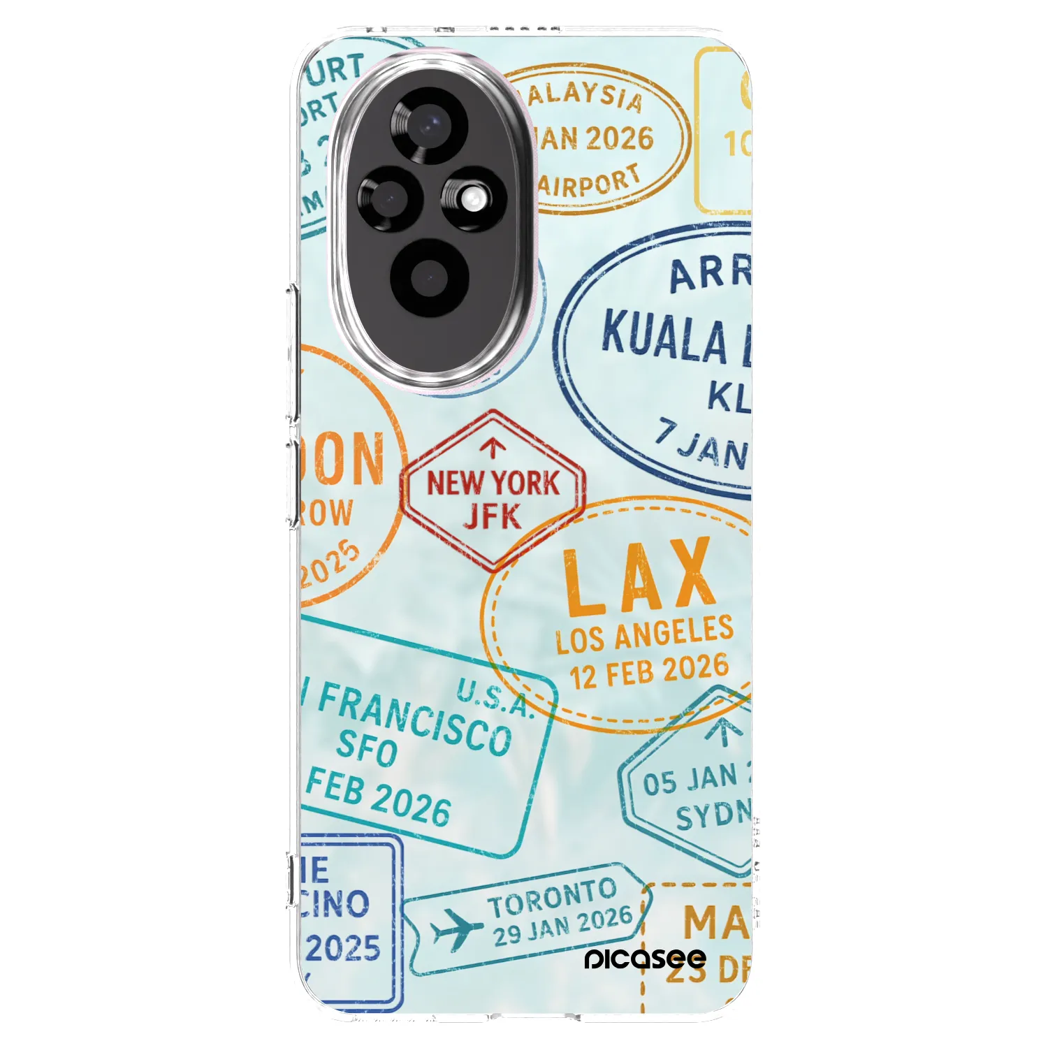 Picasee διαφανής θήκη σιλικόνης Honor 200 Pro 5G - PASSPORT EDITION