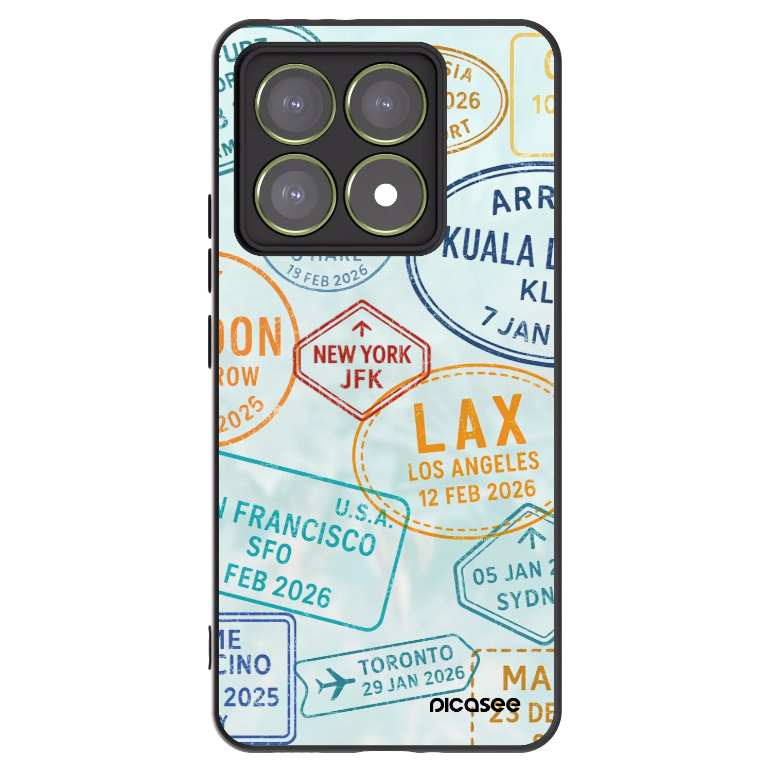 Picasee Μαύρη θήκη σιλικόνης για Xiaomi 14T - PASSPORT EDITION